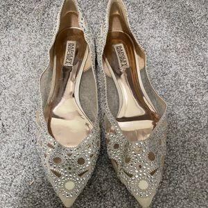 Badgley Mischka bridal flats